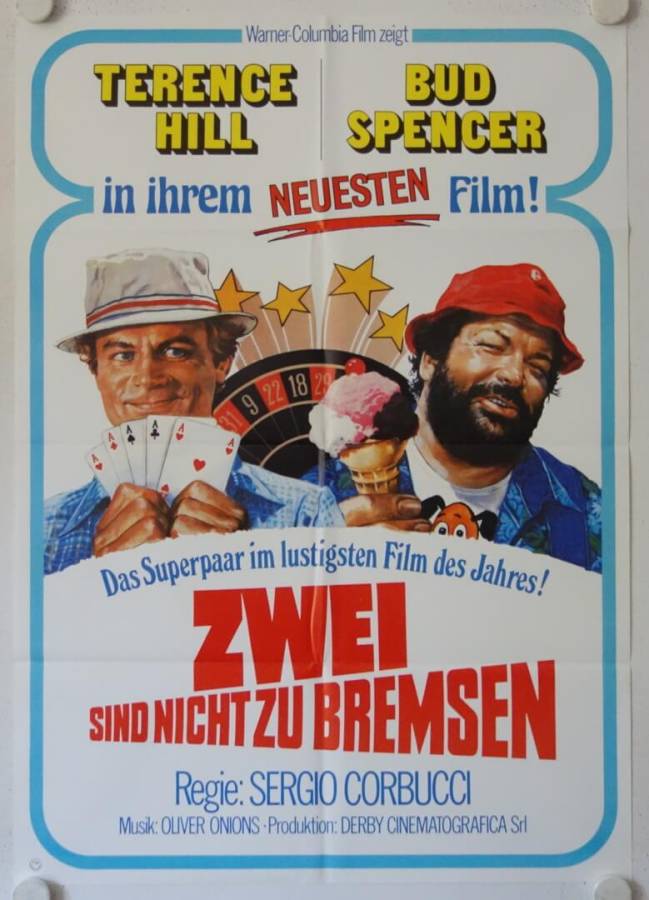Zwei sind nicht zu bremsen originales deutsches Filmplakat